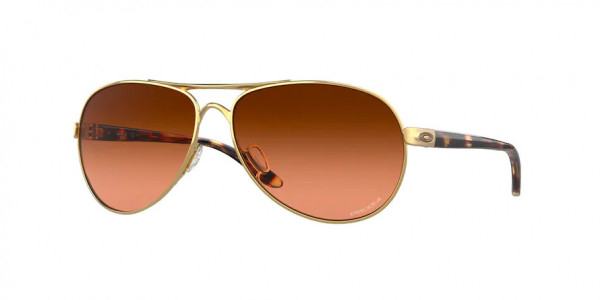 Oakley OO4079 FEEDBACK Sunglasses, 407941 FEEDBACK POLISHED GOLD PRIZM B (GOLD)