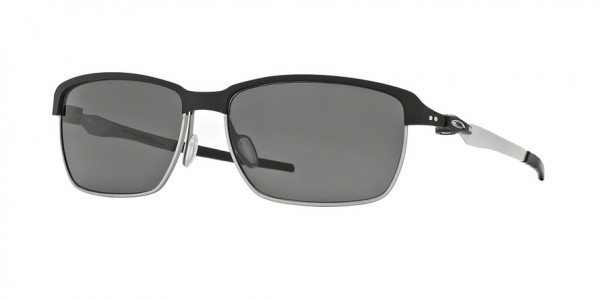 Oakley OO4083 TINFOIL Sunglasses, 408301 MATTE BLACK/ SILVER (BLACK)