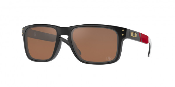 Oakley OO9102 HOLBROOK Sunglasses, 9102T0 HOLBROOK SF MATTE BLACK PRIZM (BLACK)