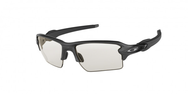 Oakley OO9188 FLAK 2.0 XL Sunglasses, 918816 FLAK 2.0 XL STEEL CLEAR 50% BL (GREY)