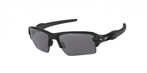 Oakley OO9188 FLAK 2.0 XL Sunglasses, 918872 FLAK 2.0 XL POLISHED BLACK PRI (BLACK)