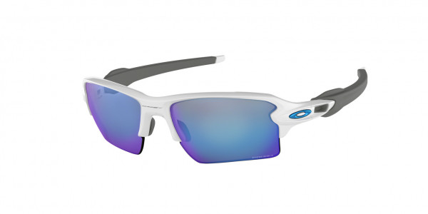 Oakley OO9188 FLAK 2.0 XL Sunglasses, 918894 FLAK 2.0 XL POLISHED WHITE PRI (WHITE)