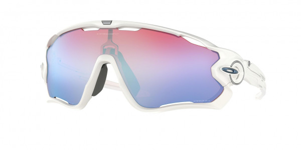 Oakley OO9290 JAWBREAKER Sunglasses, 929021 JAWBREAKER POLISHED WHITE PRIZ (WHITE)