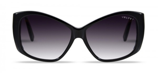 Velvet Eyewear Lucy Sunglasses, Black (V012BK05)