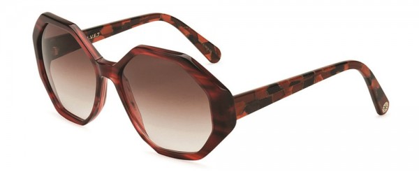 Velvet Eyewear Jami Sunglasses, Red Mosaic (V009RD01)