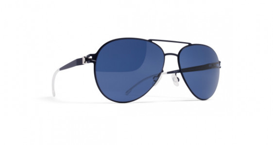 Mykita WOODPECKER Sunglasses, R4 NIGHT BLUE - LENS: SAPPHIRE BLUE SOLID