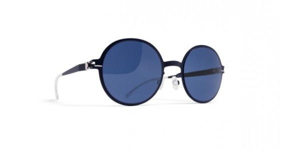 Mykita FLAMINGO Sunglasses, R4 NIGHT BLUE - LENS: SAPPHIRE BLUE SOLID
