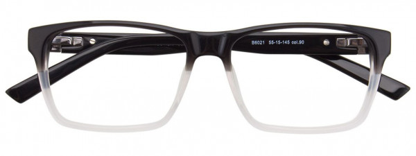 BMW Eyewear B6021 Eyeglasses, 090 - Black & Crystal