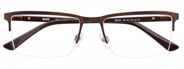 BMW Eyewear B6028 Eyeglasses, 010 - Satin Brown