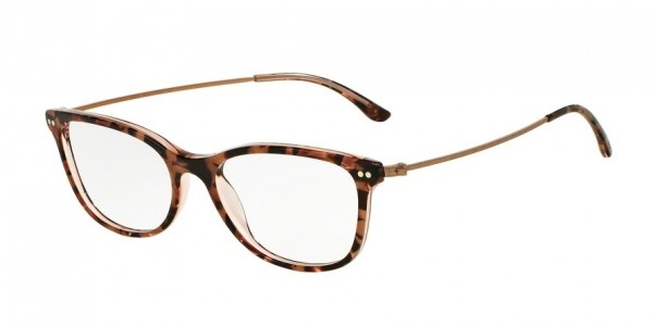 Giorgio Armani AR7084F Eyeglasses, 5434 TOP HAVANA/PINK (HAVANA)
