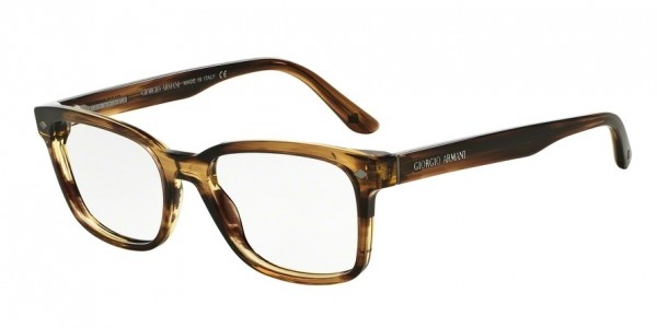 Giorgio Armani AR7090F Eyeglasses, 5441 STRIPED BROWN (BROWN)