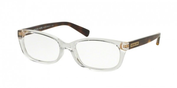 Michael Kors MK8020 MITZI V Eyeglasses, 3050 CLEAR TORTOISE (CLEAR)