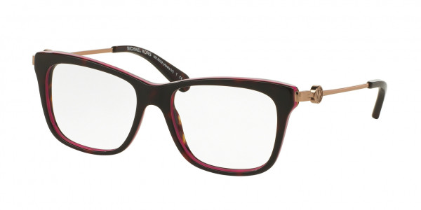 Michael Kors MK8022 ABELA IV Eyeglasses, 3132 FUCHSIA/DARK TORTOISE (HAVANA)