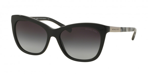 Michael Kors MK2020 ADELAIDE II Sunglasses, 312011 BLACK METALLIC BLACK MARBLE (BLACK)