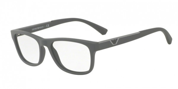 Emporio Armani EA3082 Eyeglasses, 5211 GREY RUBBER (GREY)