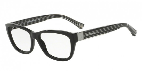 Emporio Armani EA3084F Eyeglasses, 5017 BLACK (BLACK)