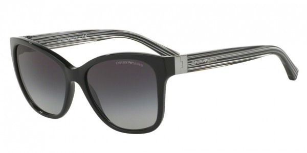 Emporio Armani EA4068 Sunglasses, 50178G BLACK (BLACK)