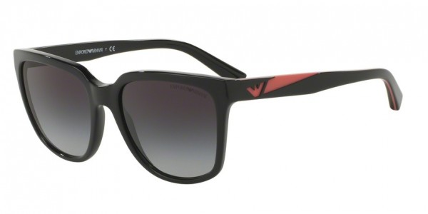 Emporio Armani EA4070F Sunglasses, 50178G BLACK (BLACK)