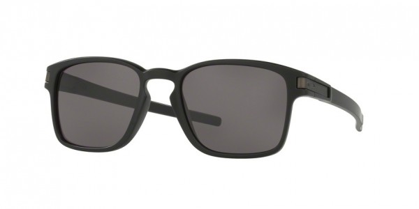 Oakley OO9353 LATCH SQUARED Sunglasses, 935301 LATCH SQUARED MATTE BLACK WARM (BLACK)