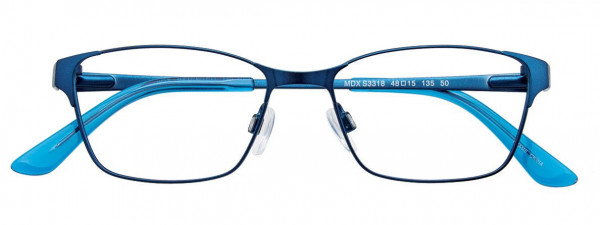 MDX S3318 Eyeglasses, 050 - Satin Teal & Light Teal
