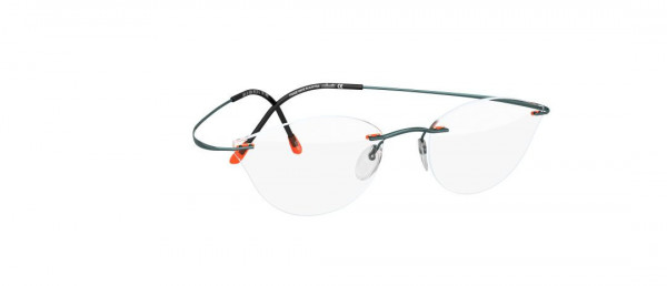 Silhouette TMA Pulse 4532 Eyeglasses, 6056 Mango / Teal