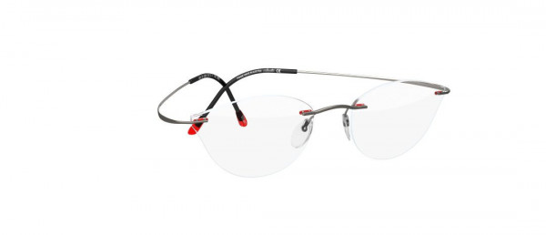 Silhouette TMA Pulse 4532 Eyeglasses, 6058 Coral Red / Grey