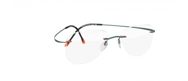 Silhouette TMA Pulse 5487 Eyeglasses, 6056 Mango / Teal