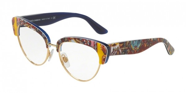 Dolce & Gabbana DG3247 Eyeglasses, 3036 TOP HANDCART/BLUE
