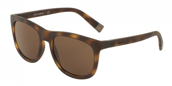 Dolce & Gabbana DG6102 Sunglasses, 302873 MATTE DARK HAVANA