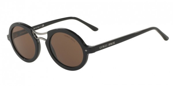 Giorgio Armani AR8072F Sunglasses, 501753 BLACK (BLACK)