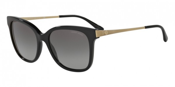 Giorgio Armani AR8074F Sunglasses, 501711 BLACK (BLACK)