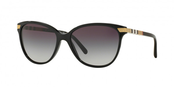 Burberry BE4216 Sunglasses, 30018G BLACK GREY GRADIENT (BLACK)