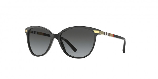 Burberry BE4216 Sunglasses, 3001T3 BLACK POLAR GREY GRADIENT (BLACK)