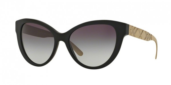 Burberry BE4220F Sunglasses, 34648G MATTE BLACK (BLACK)
