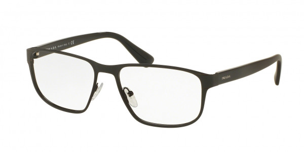 Prada PR 56SV Eyeglasses, 7AX1O1 BLACK (BLACK)