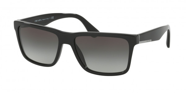 Prada PR 19SS CONCEPTUAL Sunglasses, 1AB0A7 CONCEPTUAL BLACK GREY GRADIENT (BLACK)