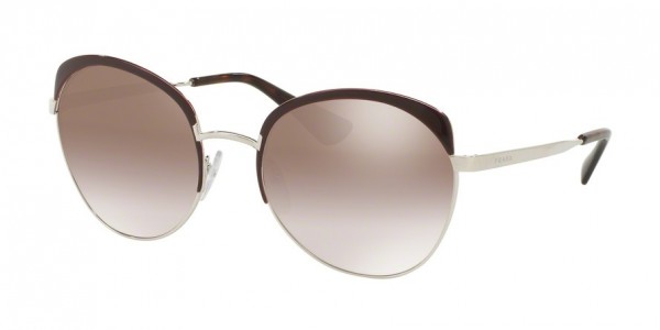 Prada PR 54SS Sunglasses, UF64O0 AMARANTH/SILVER (BORDEAUX)