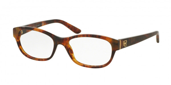 Ralph Lauren RL6148 Eyeglasses, 5566 SHINY DARK HAVANA (BROWN)