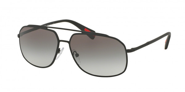 Prada Linea Rossa PS 56RS Sunglasses, DG00A7 BLACK RUBBER (BLACK)