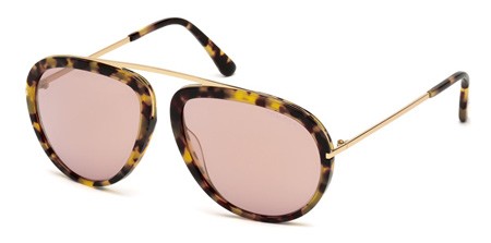 Tom Ford STACY Sunglasses, 53Z - Blonde Havana / Gradient