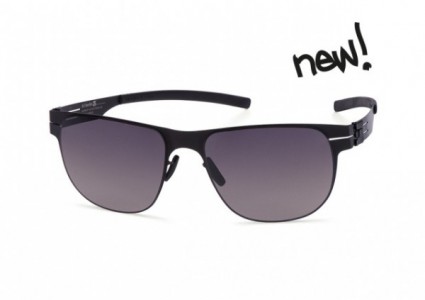 ic! berlin Uli E. Sunglasses, Black / Black to Grey Polarized