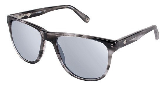 Sperry Top-Sider Seaford Sunglasses, C03 GREY HORN (DARK GREY MIRROR)