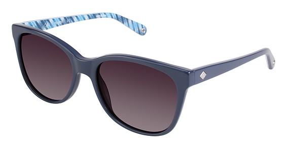 Sperry Top-Sider Sagharbor Sunglasses, C03 BLUE/NIAGARA (Dark Brown Gradient)