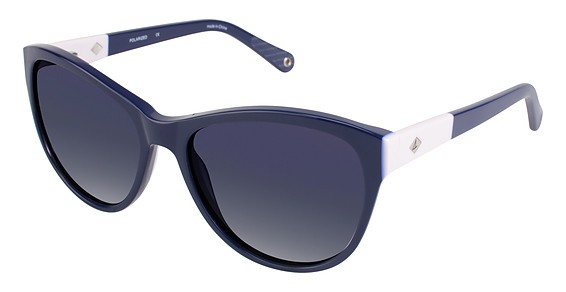 Sperry Top-Sider Ocean Side Sunglasses, C03 NAVY/PURPLE (Dark Grey Gradient)