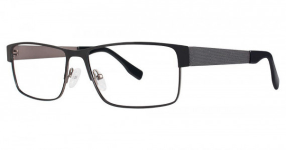 Big Mens Eyewear Club BIG DRAFT Eyeglasses, Matte Black/Gunmetal