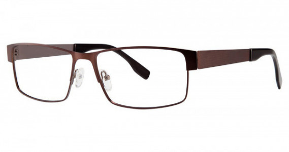 Big Mens Eyewear Club BIG DRAFT Eyeglasses, Matte Brown/Gunmetal