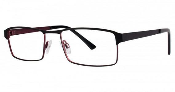 Modz MX934 Eyeglasses, Matte Black/Burgundy