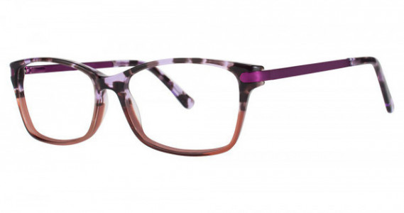 Genevieve TANGENT Eyeglasses, Plum/Tortoise