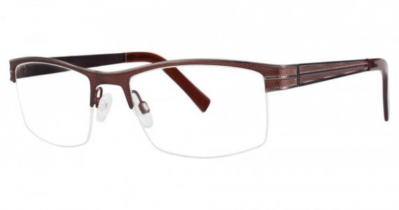 Big Mens Eyewear Club BIG WIN Eyeglasses, Matte Brown/Gunmetal
