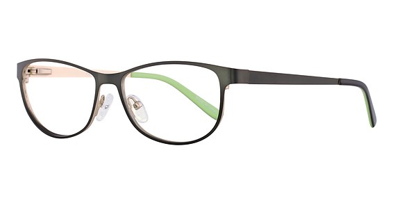 Fashiontabulous 10x242 Eyeglasses, green/gold